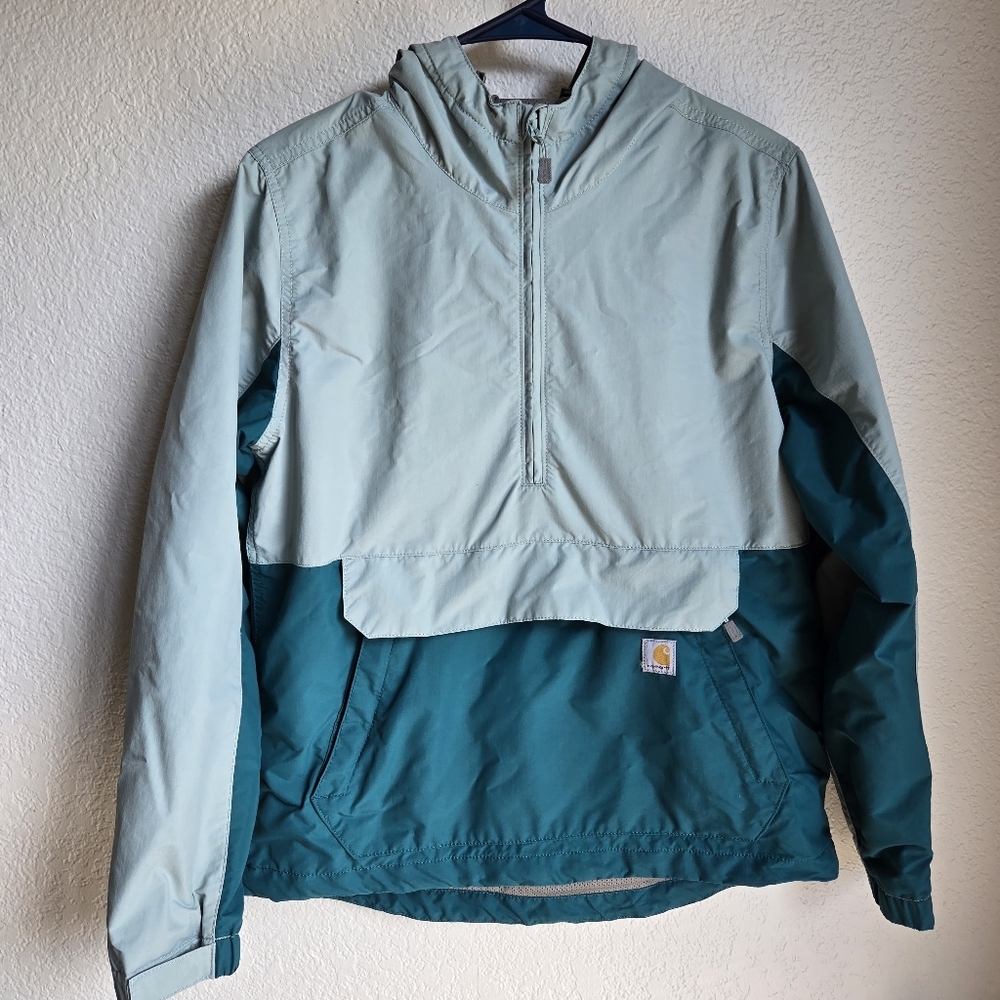 Carhartt Women's Rain Defender Loose Fit Lightweight Packable Anorak,Shaded sz S - Picture 2 of 7